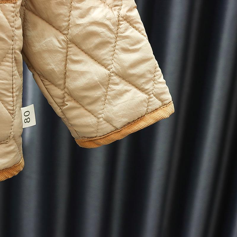 Korean Style Quilted Cotton Winter Jacket Set for Toddlers