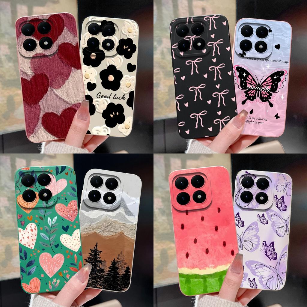 Cases For Xiaomi 15 15T Pro Love Heart Butterfly Antifouling Full Protection Housing For Xiaomi15TPro xiaomi15pro Luxury Bumper