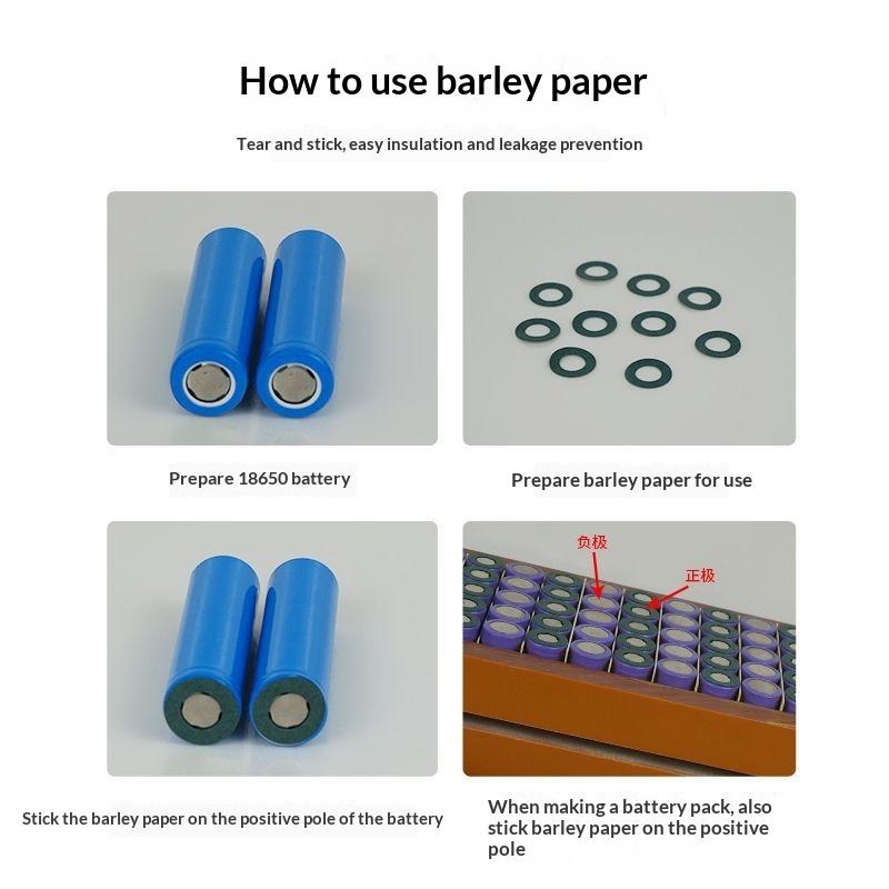 2 Sheets Self Adhesive Insulation Gasket High Insulation Pad for 18650 Li Ion Battery 1S to 5S Power Bank DIY