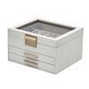 Jewelry Storage Box Pu Leather Large Capacity Organizer For Home And Travel