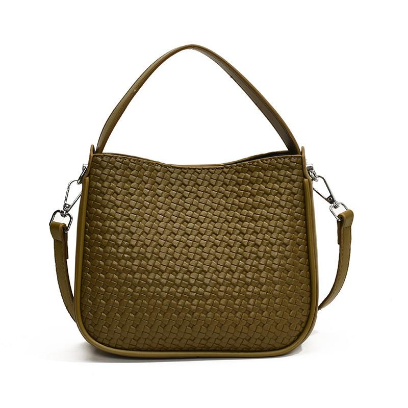 Ielgy Large-Capacity Temperament European American Simple Tote Bag One-Shoulder Messenger Female Bag