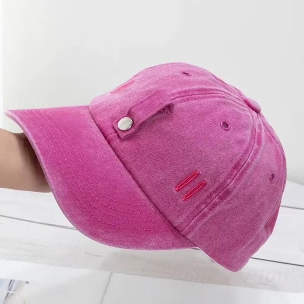 Cute Sunshade Cap with Sunglasses Sweet Duck Tongue Cap Simple Cat Ears Baseball Cap Travel