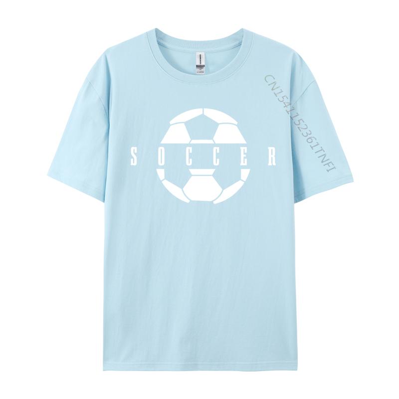 Unisexs Football Player Ball Simple Style Tops Shirts New Arrival O Neck Printed Cotton Fabric Young TShirt Leisure Clothing Shirt