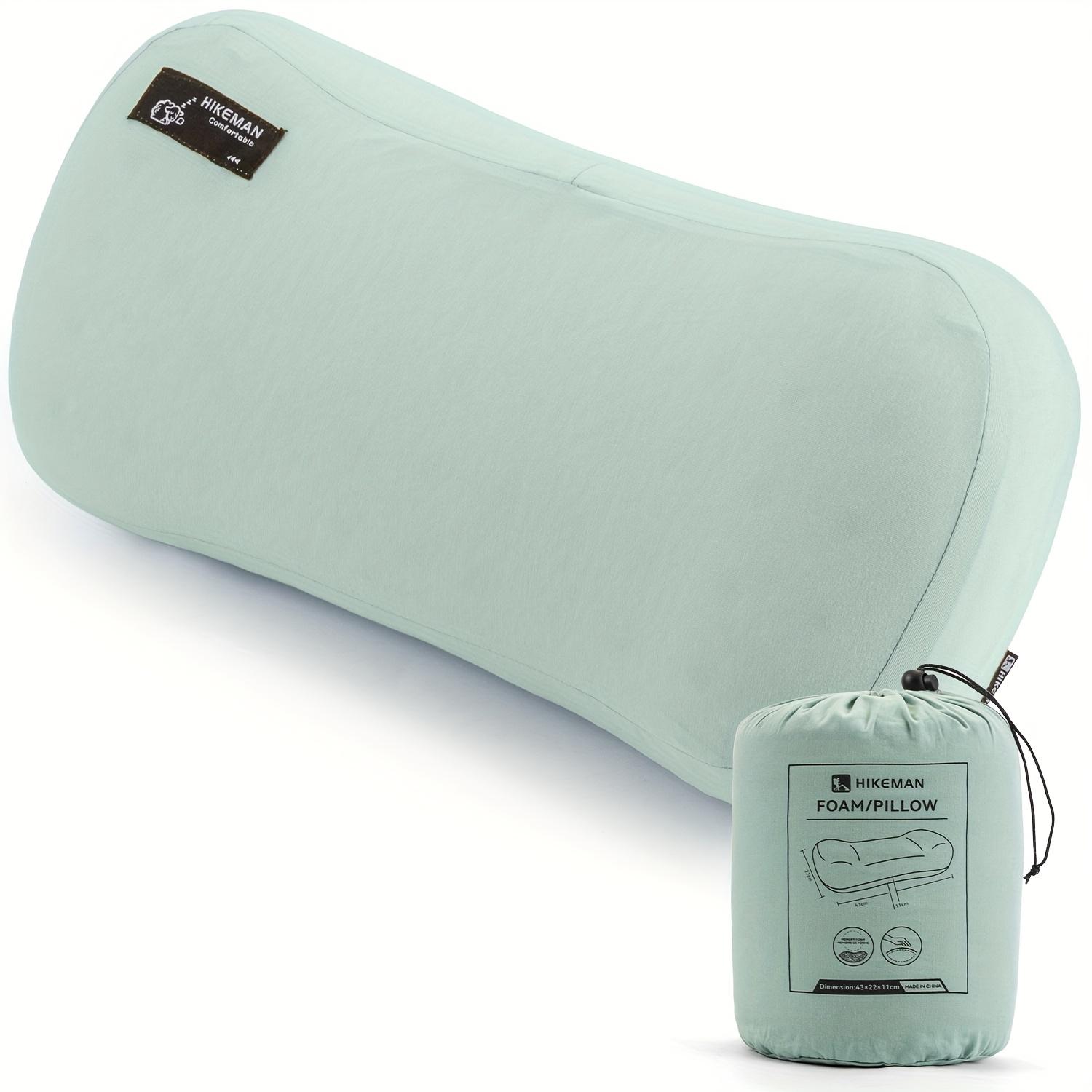 Outdoor Camping Pillow Portable Travel Pillow Memory Foam Camping Pillow Suitable for All Seasons синий