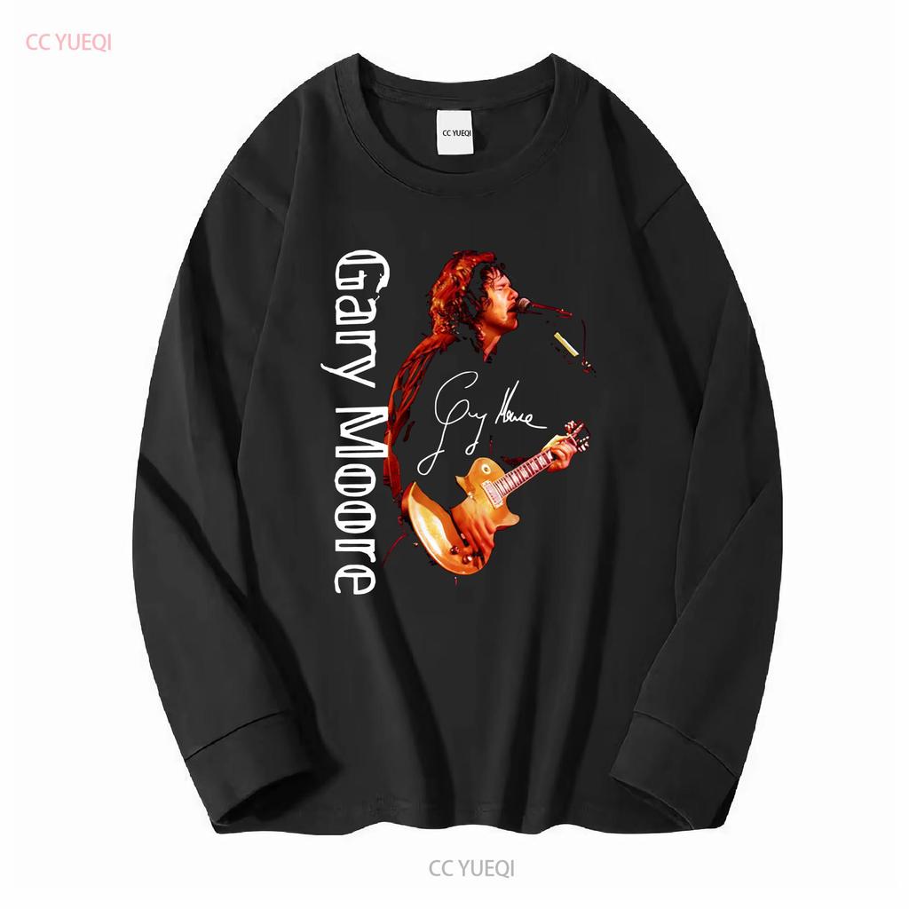 Rzadki T-shirt Gary Moore Singer Bawełniany Czarny Wszystkie Rozmiary vintage Prany ubrania projektanta graficznego Oddychający Miękki Lekko Rozciągliwy