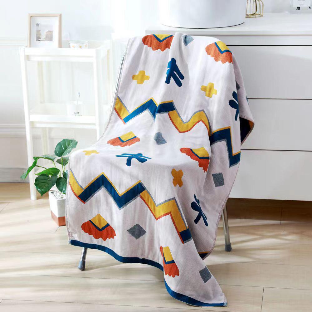 New Soft Ethnic Style Sun God Cotton Bath Towel - Skin-friendly & Absorbent