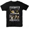 Band System of A Down Soad Faces Collage T Shirt Funny Graphic Tees Shirts Mens Tshirts Cotton Black Tee Shirts for Men