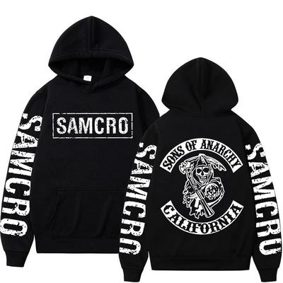 TV Play Sons of Anarchy Print Hoodie Men Women Clothing Gothic Vintage Hooded Sweatshirts Autumn Winter Fashion Casual Pullovers