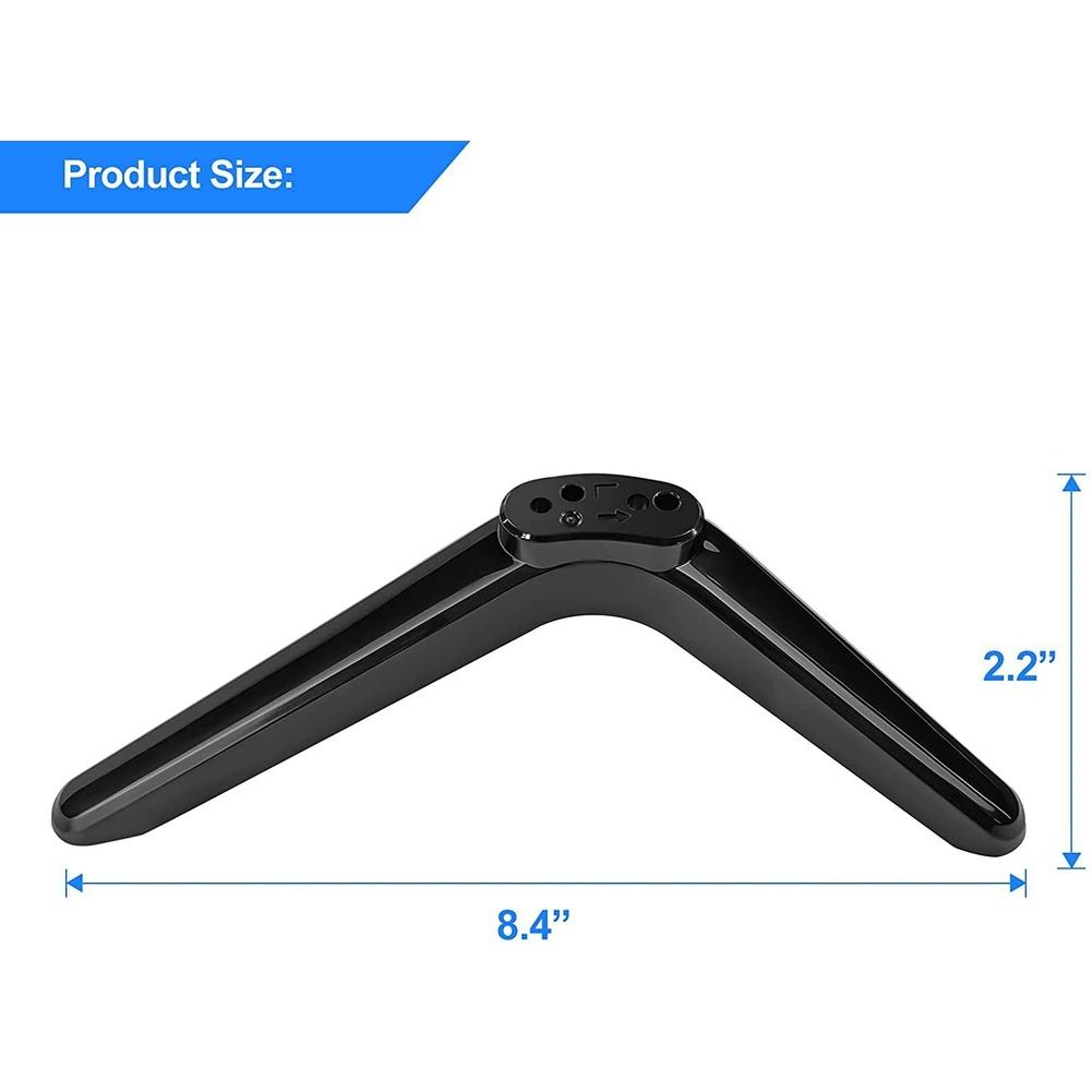 1 Set TV Mount With 16 Screws For TV Stand Base Adjustable Legs For Streaming Television With ABS Material Easy Installation