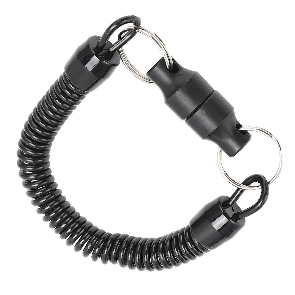 Magnet Clip Metal Fishing Net Magnetic Release Holder Retractor Hanging Buckle with Lanyard