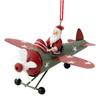 Antique Style Santa Airplane Model Santa Christmas Tree Hanging Ornaments  Desktop