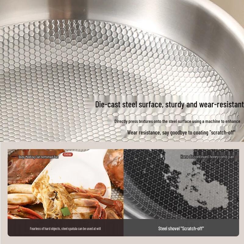 Lilang Stainless Steel Non-stick Frying Pan