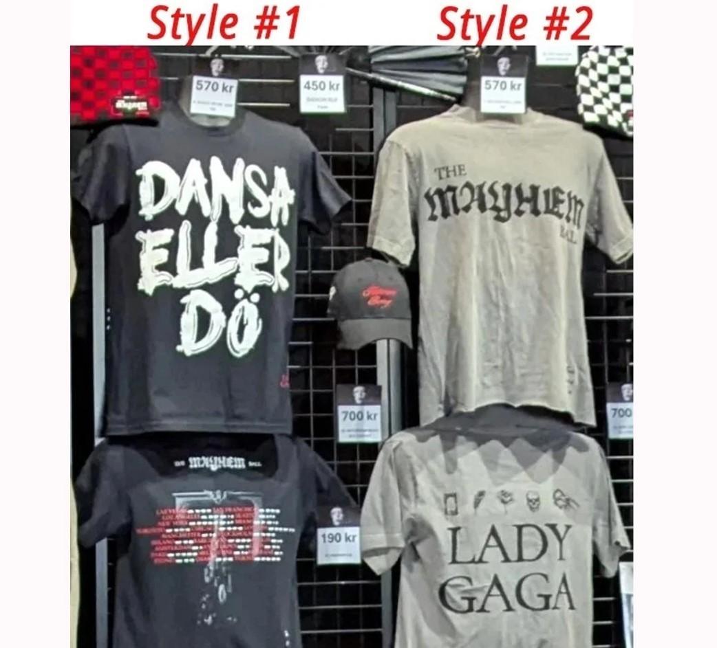 ПЕРЕПЕЧАТКА Lady Gaga в Стокгольме 15 октября Тур MAYHEM Ball Футболка Перепечатка S