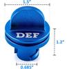 Wsays Magnetic Billet Aluminum Blue Diesel Exhaust Fluid Cap/DEF Cap & Green Fuel Cap Compatible With Dodge Ram Cumm EcoDiesel