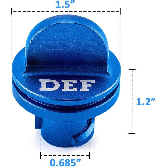 Wsays Magnetic Billet Aluminum Blue Diesel Exhaust Fluid Cap/DEF Cap & Green Fuel Cap Compatible With Dodge Ram Cumm EcoDiesel