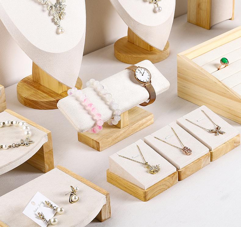 Velvet Jewelry Necklace Rings Pendants Model Bust Show Exhibitor Display Mannequin Stand Organizer Earrings For Woman