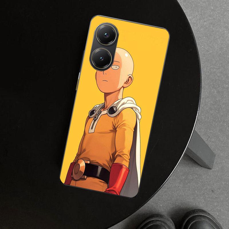 One P-Punch-Man Saitama King Phone Case Cover for Xiaomi Poco X6 X5 X7 Pro F7 Ultra Redmi 15C 15 13C 13 12C 12 10C 10 10A 9C 9A