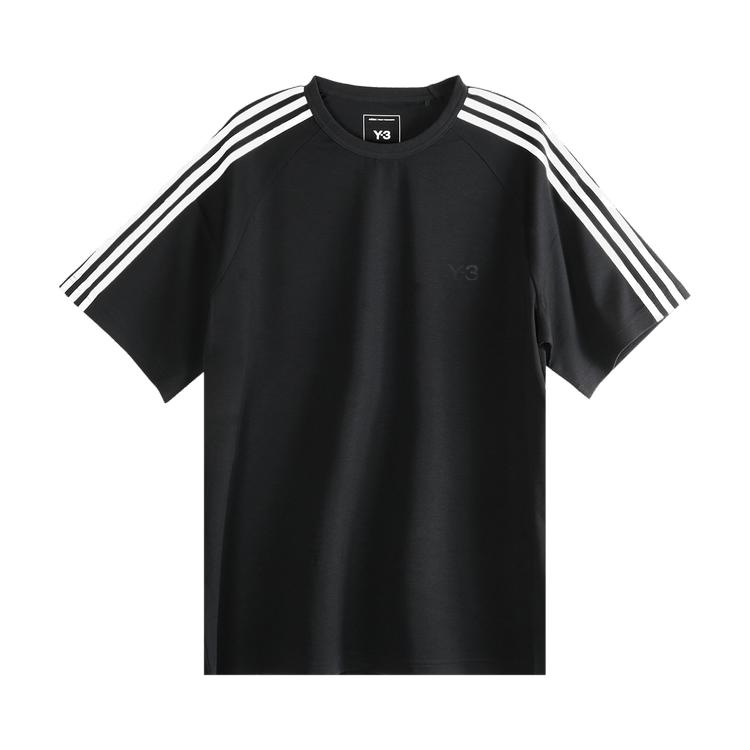 

Y-3 3 Stripes Short-Sleeve Tee Black Women Tops JW7352 XL