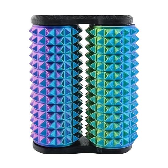 Spiky Grippie Stim Fidget Toy 3D Printed Dual Roller Hand Massager Stress Relief Pain Stimming Tool Bumpy Roller Sensory Toy