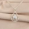 Dendrite Opal Gemstone 925 Sterling Silver Statement Pretty Pendant 1.40" For Gift PP-19-23