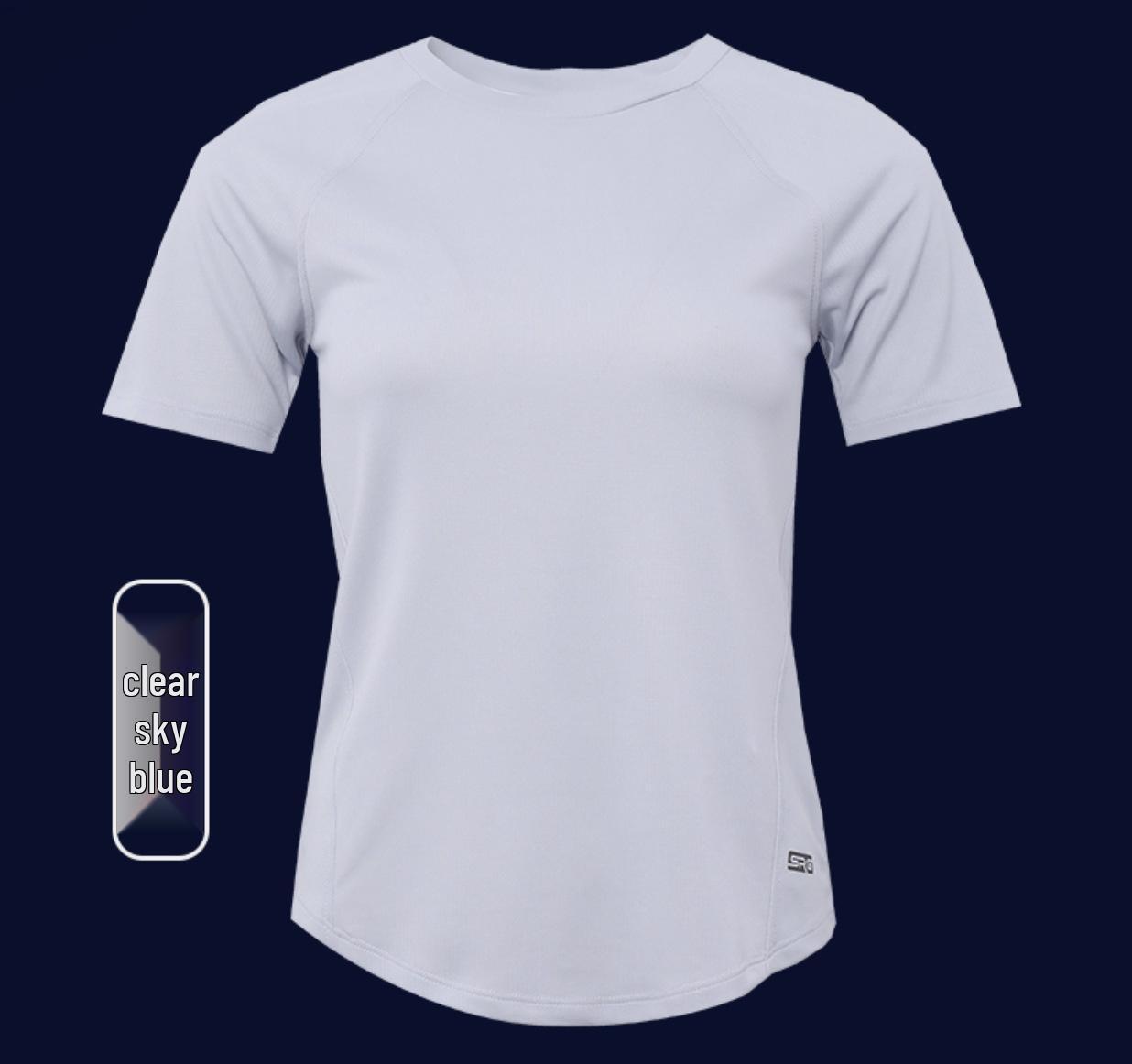 

Женская быстросохнущая приталенная антибактериальная футболка с коротким рукавом для летнего бега - Дышащая и влагоотводящая S (up to 50 kg)