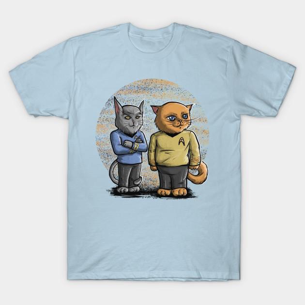 

Men Black Print T-shirt Cats Trek No-Cut Transfer Paper Print Cotton Tshirt 3XL світло-синій колір