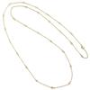 [VINGTAINE] Elegant Stone Chain Long Necklace Cubic Zirconia CZ Station Necklace C93-8-g