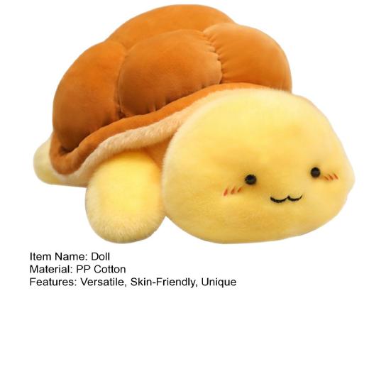 Bread Turtle Plush Toy Cartoon Soft Stuffed Animal Sleep Companion Pillow Sofa Back Cushion Gifts for Boys Girls