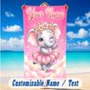 Elephant Theme Beach Towel Personalized Custom Name & Text Soft Quick Dry Beach Towel for Swimming Travel