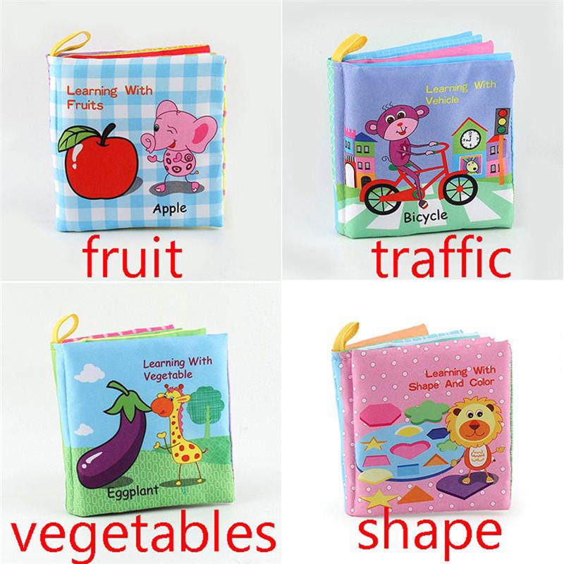 Baby Kids Early Learning Cloth Books Toys Baby Toys Cloth Books Educational Activity Book