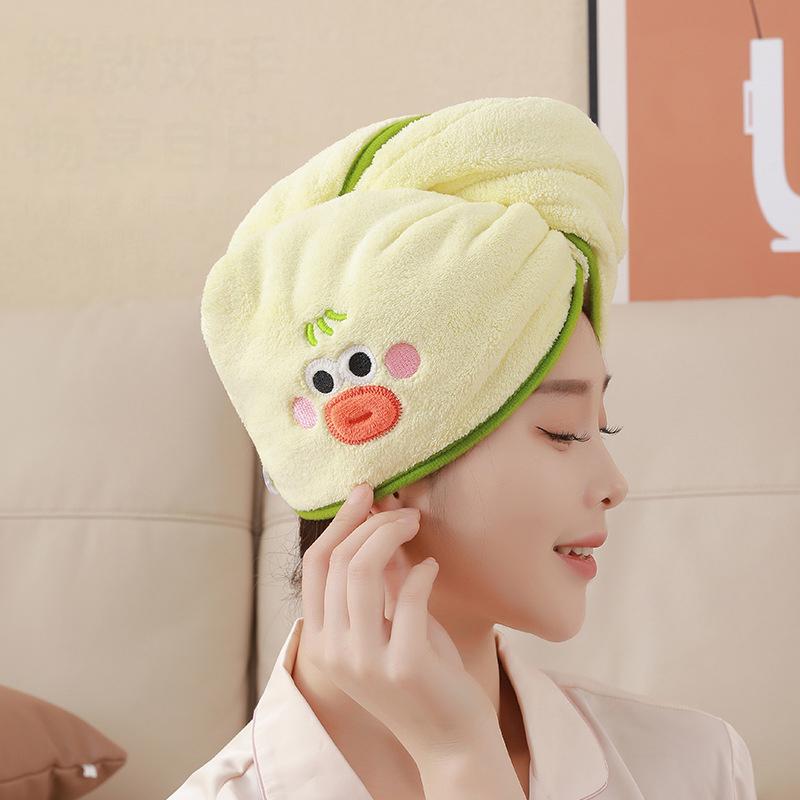 Cute Polyester Hair Towel Wrap For Kids,Hair Drying Towels Rapid Dry Hair Turban Funny Twist Hair Towel For Women Girls Kids