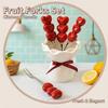 INS Dessert Forks with Storage Jar Bouquet Shape Fruit Receipt Jar  Party Supplies