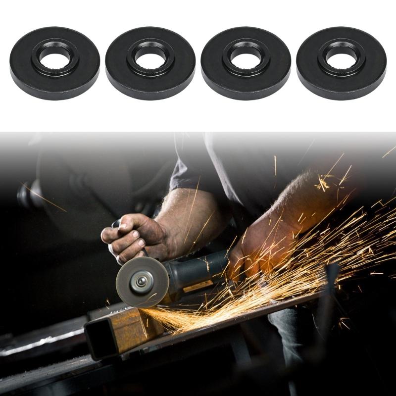 10pcs High Strength Alloy Grinder Flanges For 100mm Angled Grinders Rustproof Multiple Size Universal With Hex Nut Design