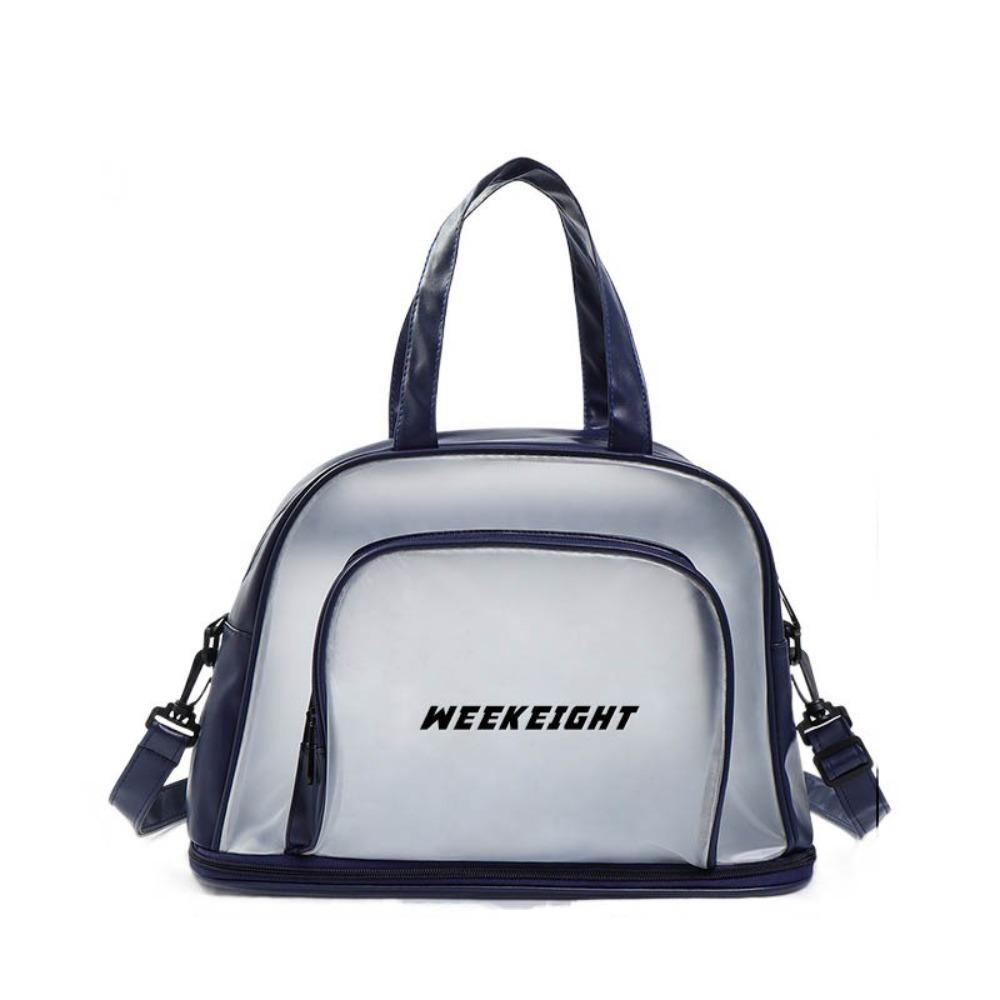 

Wet Dry Separate Compartment Sports Gym Bag Large Capacity Luggage Tote Beach Pool Bag Pool Use S темно-синий