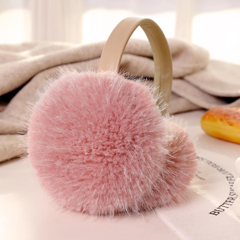 Ruiya Foldable Plush Velvet Earmuffs for Winter - Warm, Cold-Proof, Antifreeze Ear Warmers for Women and Students