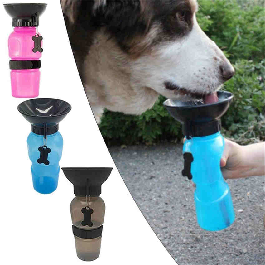 Pet Dog Drinker Portable Outdoor Pet Water Kettle Squeeze Cup Cat Golden Retriever Pet Supplies