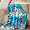 1pc Easy-Care Football Star Messi Blanket, Perfect for Couch, Bed, Home, Travel & More, Warm & Durable Printed Blanket