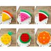 Kawaii Fruits H Coin Purse Children Zip Small Change Purse Wallet Women Pouch Money Bag Girl Mini Short Coin Holder Wallet