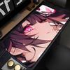 Gaming Mouse Pad Large Desk Mat Antislip Stitched Edges Pink Anime Girl Cute Print Waterproof Mat for Home Use