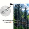 2pcs Scenic Waterfall Print Curtains - 3D Effect, Machine Washable Polyester, Blackout Panels with Vibrant Nature Design, Perfec