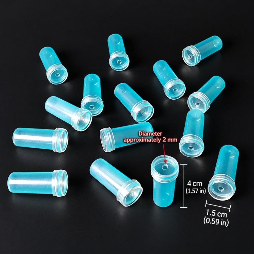 10/25/50/70/90/180Pcs with Cap Floral Water Tube Clear Stem Hydration Vials Hydroponic Container