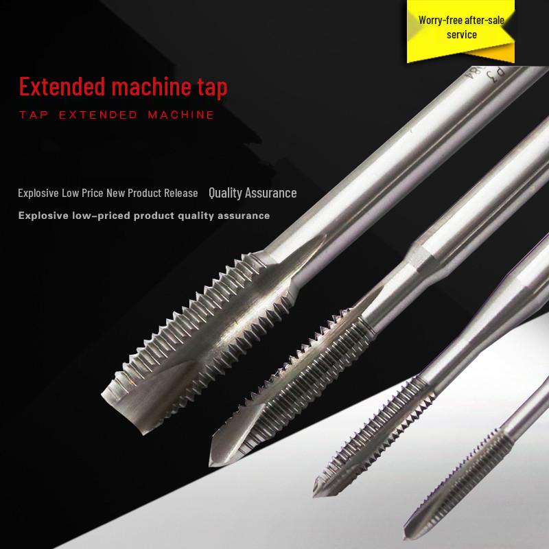 Extended High-Speed Steel Straight Flute Tap M6810*100*200 Extra Long for Machine Threading
