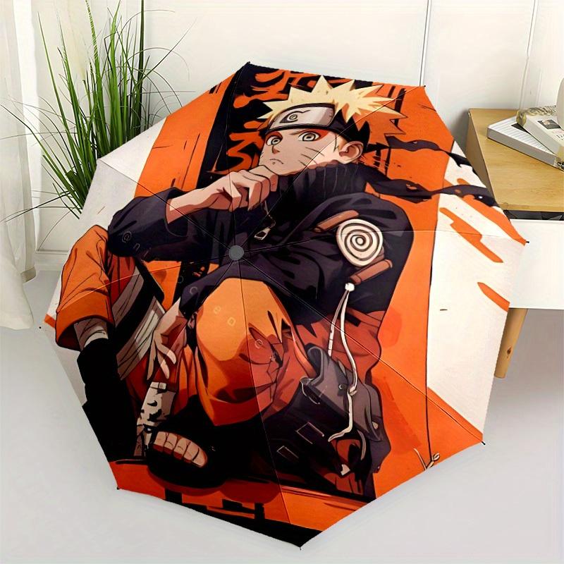 1ks Naruto Větruodolný Automatický Deštník, Lehký pro Ženy/Muže, Perfektní Vánoční Dárek a0811193