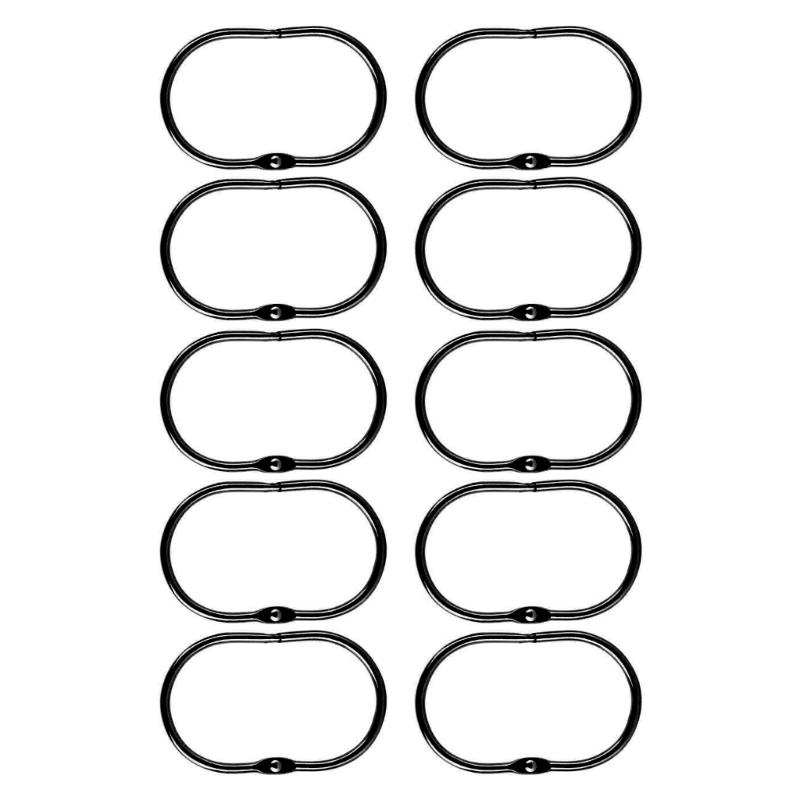 Pack of 20 Metal Shower Curtain Clip Simple Metal Shower Curtain Hook Metal Shower Attachments Hangings Rings