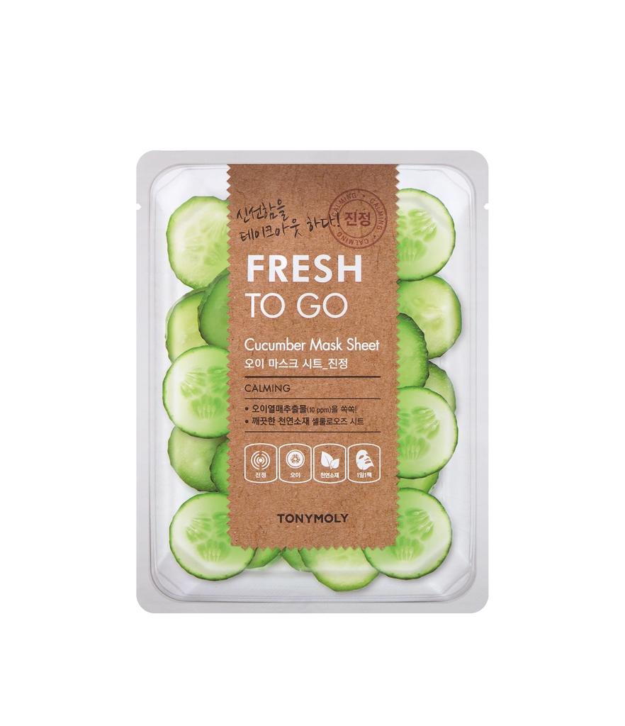 Tonymoly Fresh To Go Cucumber Mask Sheet 20g × 20 Sheets