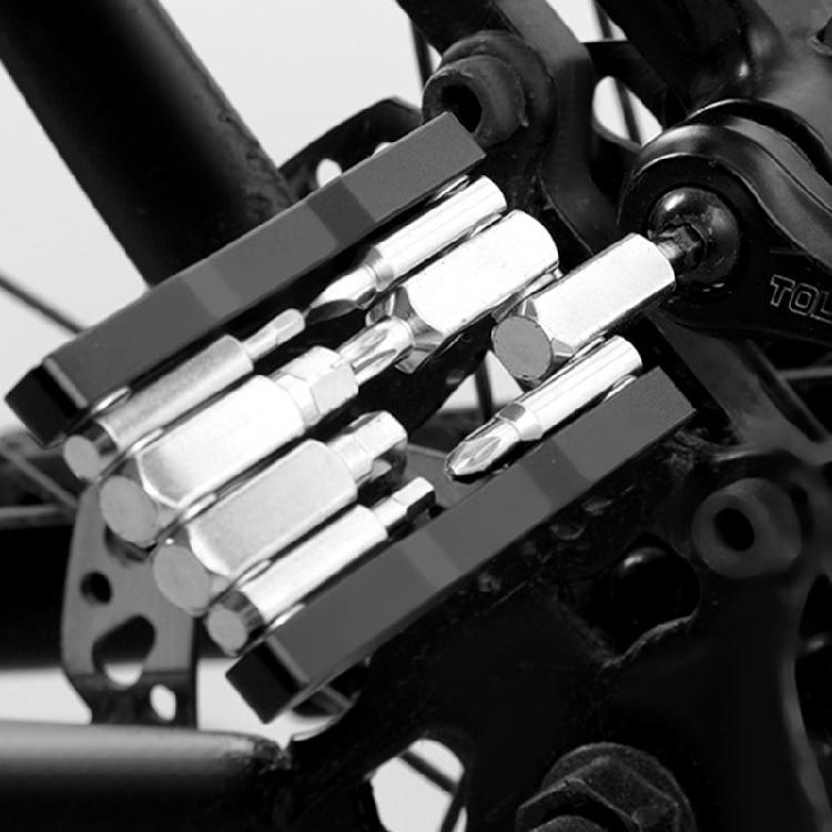 Tragbarer faltbarer sechseckiger Speichenschlüssel platzsparendes Werkzeug Schraubendreher für Mountainbikes Reparatur und Wartung von Fahrrädern