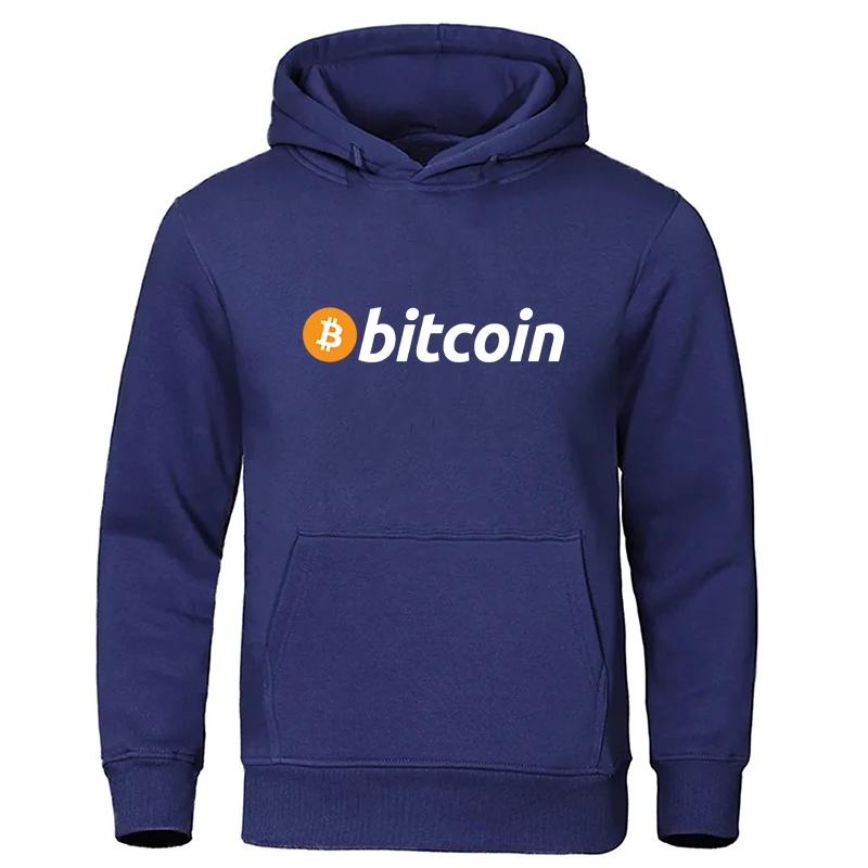 Men's Bitcoin Print Hoodie Hot Selling Casual Fashion Hoodie Unisex Retro Casual Sweatshirt Long Sleeve Pullover