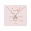 Decorative Sunset Sea Pendant Necklace Made of Stainless Steel, Mustard Seed Tag Necklace