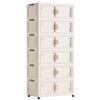 Foldable Multi-Layer Storage Cabinet for Bedroom and Living Room