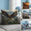 AMERICAN BALD EAGLE Wildlife Cushion Cover Breathable Organic Cushion Covers Machine Washable WrinkleResistant Soft Durable